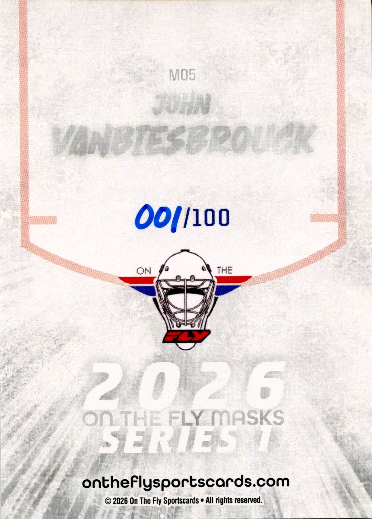 John Vanbiesbrouck Masks /100 (Wave 1 #5)