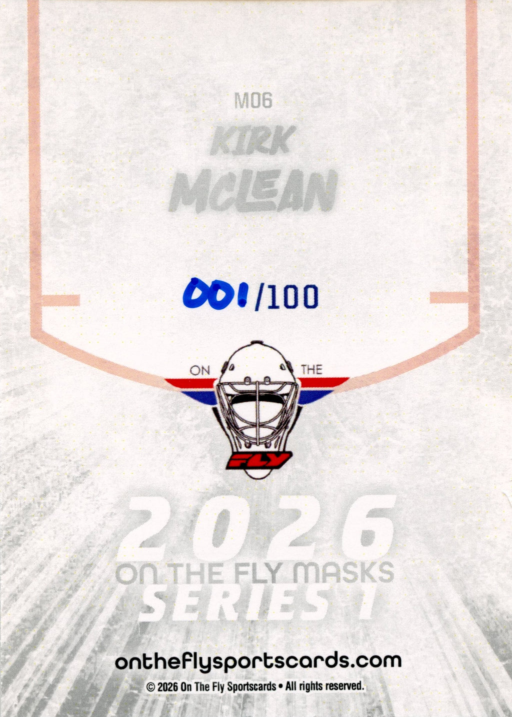 Kirk McLean Masks /100 (Wave 1 #6)