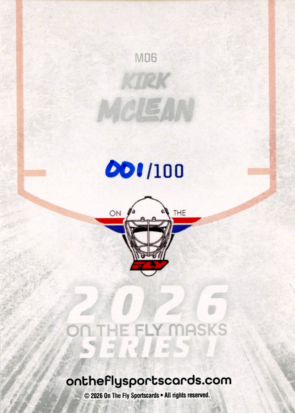 Kirk McLean Masks /100 (Wave 1 #6)
