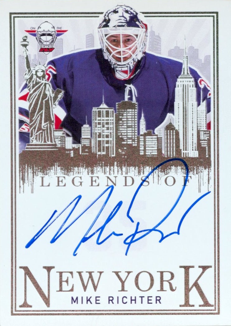 Mike Richter Legends Of New York Autograph (Rainbow Sand Foil)