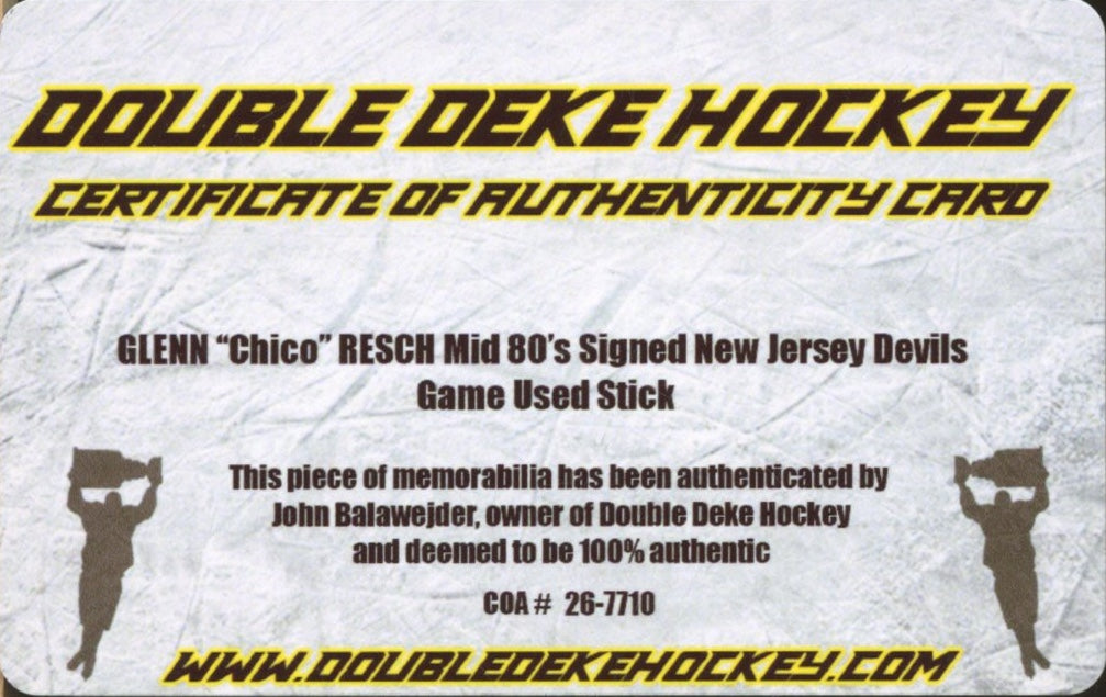Original memorabilia photo for Chico Resch  