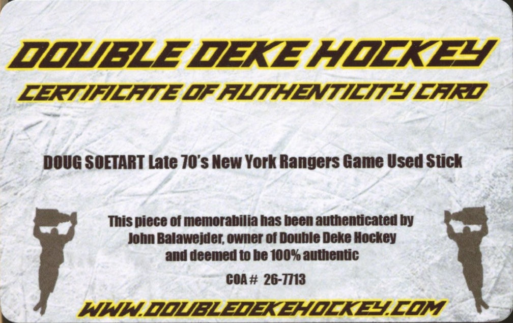 Original memorabilia photo for Doug Soetart