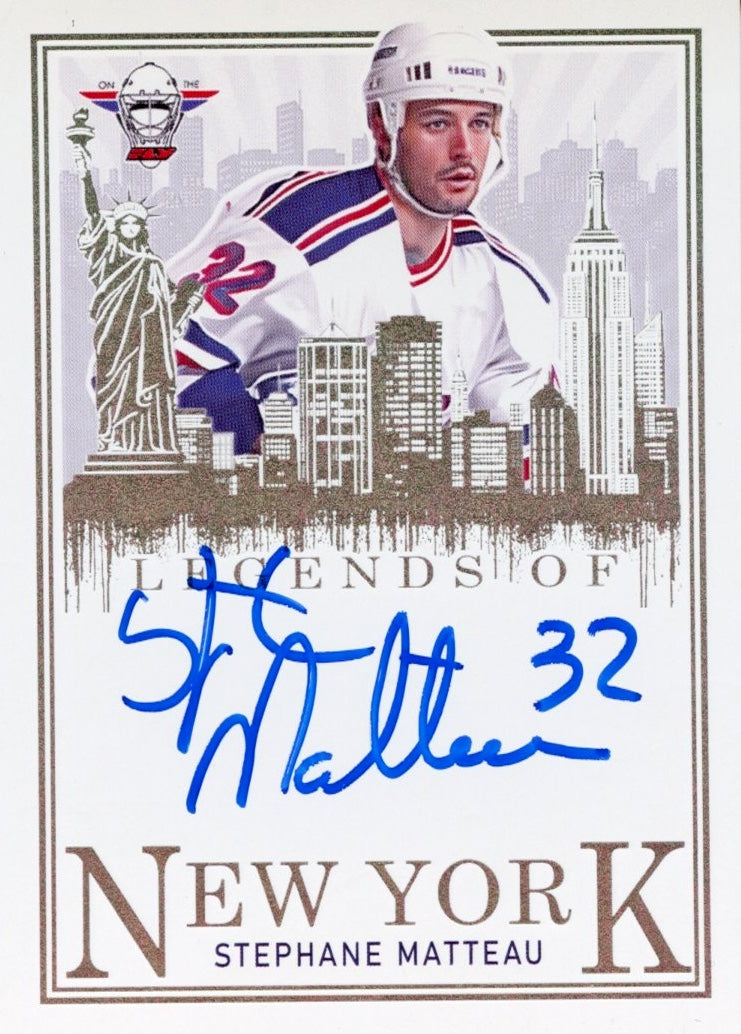 Stephane Matteau Legends Of New York Autograph (Rainbow Sand Foil)