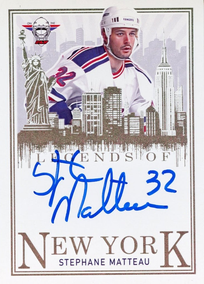 Stephane Matteau Legends Of New York Autograph (Rainbow Sand Foil)