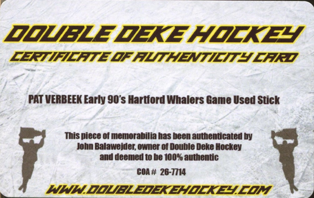 Original memorabilia photo for Pat Verbeek    